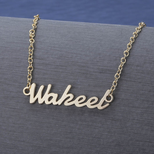 Collar Personalizado con Letra de Nombre en Aleación Dorada y Cobre - Image 16