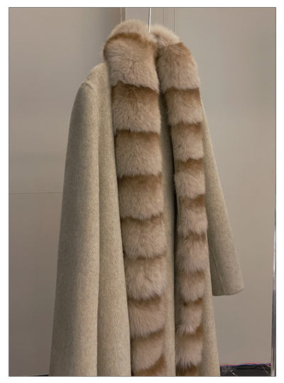 Abrigo de Vellón de Alpaca con Cuello de Zorro Desmontable - Image 31