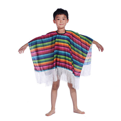 Capa Mexicana Disfraz Halloween - Poncho Fiesta Adulto e Infantil con Accesorios - Image 68