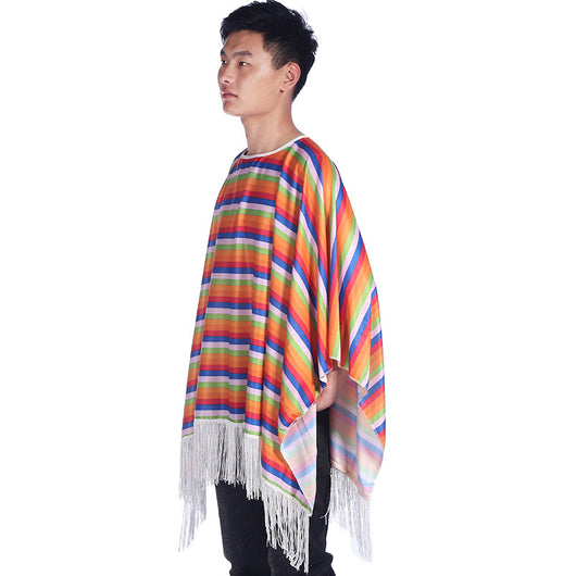 Capa Mexicana Disfraz Halloween - Poncho Fiesta Adulto e Infantil con Accesorios - Image 85