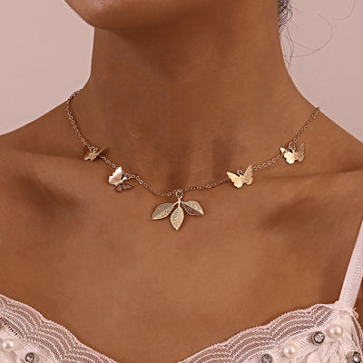 Collar Colgante Trébol Mariposa para Mujer - Image 6
