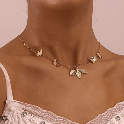 Collar Colgante Trébol Mariposa para Mujer - Image 9