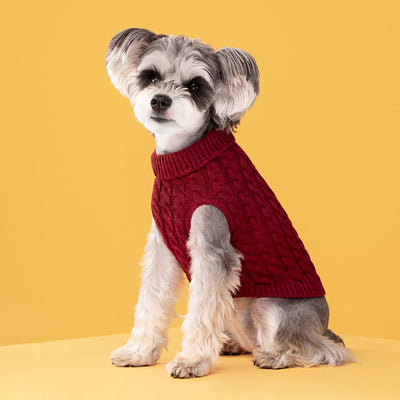 Suéter Tejido para Mascotas - Abrigo Cálido de Cuello Alto para Perros y Gatos - Image 30