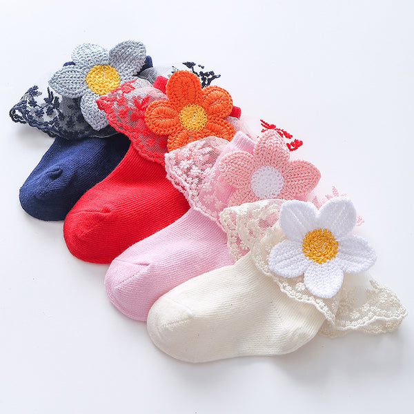 Calcetines Princesa Estilo Coreano para Niñas - Otoño e Invierno