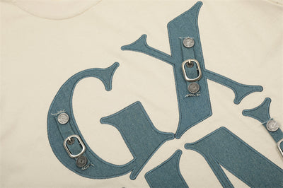 Playera Casual con Bordado de Letras Creativas - Image 19