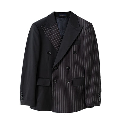 Blazer de Rayas Doble Botonadura - Traje Ejecutivo Tailored para Hombre - Image 24