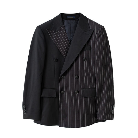 Blazer de Rayas Doble Botonadura - Traje Ejecutivo Tailored para Hombre - Image 24