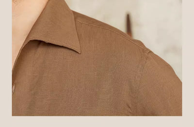 Camisa Británica de Cuello Clásico Manga Larga para Hombre - Image 24