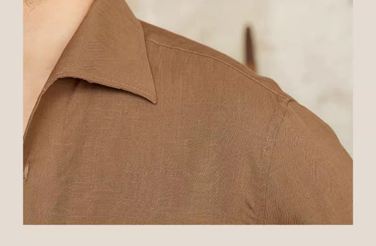 Camisa Británica de Cuello Clásico Manga Larga para Hombre - Image 24
