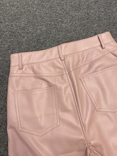 Shorts de Cuero Talle Alto para Mujer - Diseño Casual y Versátil - Image 23