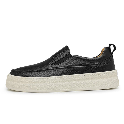Zapatos Casuales de Cuero para Hombre con Plataforma y Diseño Slip-on - Image 19