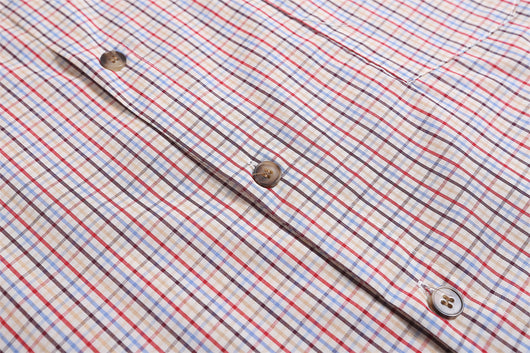 Camisa Cuadros Suelta Manga Corta para Hombre - Image 7