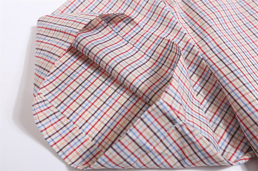 Camisa Cuadros Suelta Manga Corta para Hombre - Image 13
