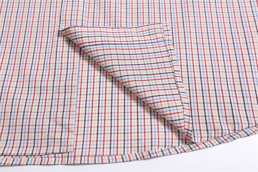 Camisa Cuadros Suelta Manga Corta para Hombre - Image 15
