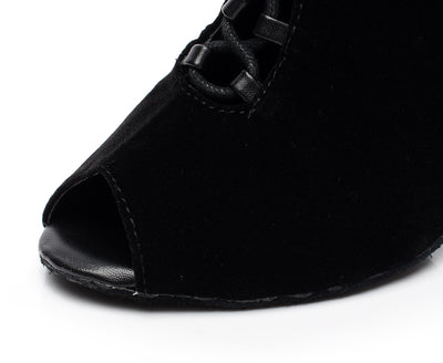 Botas Negras para Mujer con Tacón Medio y Bajo - Image 11