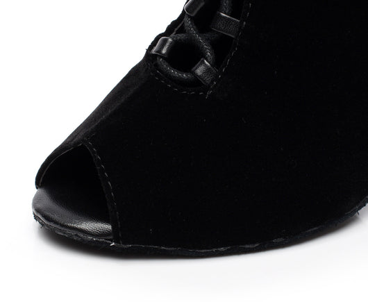 Botas Negras para Mujer con Tacón Medio y Bajo - Image 11