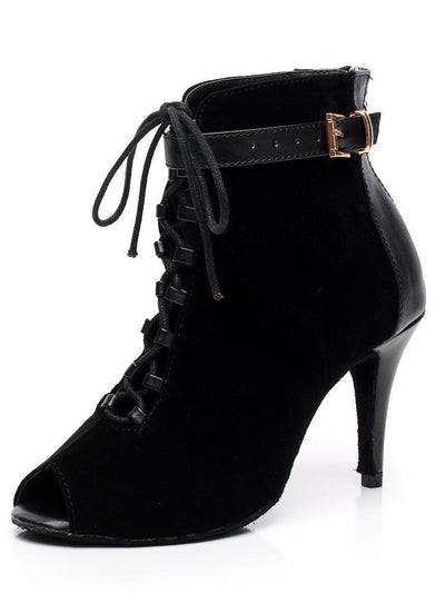 Botas Negras para Mujer con Tacón Medio y Bajo - Image 14