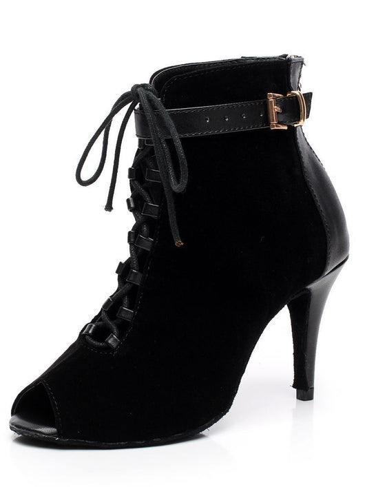 Botas Negras para Mujer con Tacón Medio y Bajo - Image 14