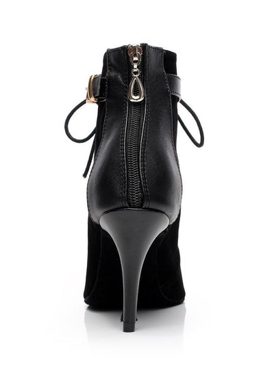 Botas Negras para Mujer con Tacón Medio y Bajo - Image 16