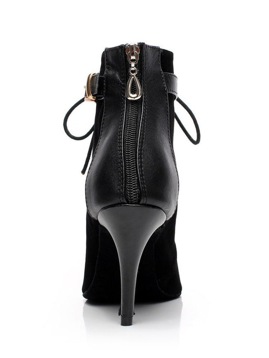 Botas Negras para Mujer con Tacón Medio y Bajo - Image 16