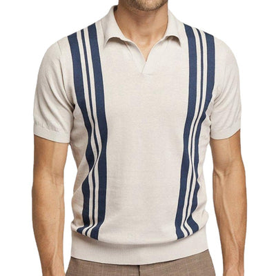 Polo Casual de Rayas para Hombre - Corte Slim Elegante Verano - Image 13