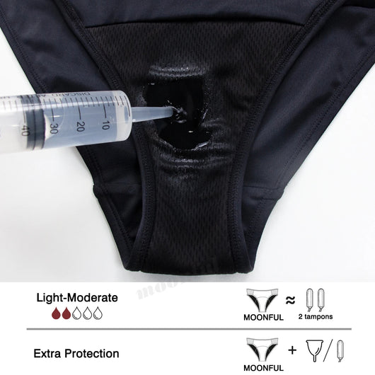 Traje de Baño Menstrual Absorbente de Tela Elástica para Mujer - Image 9