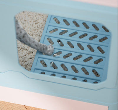 Arenero Plegable para Gatos con Cajón Deslizable, Antiolores y Antiderrames - Image 7