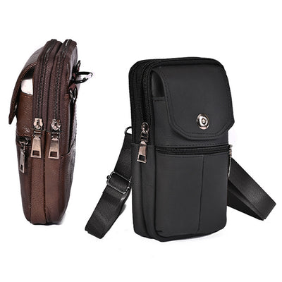 Bolsa de Cintura de Cuero Multifuncional para Hombre - Estilo Outdoor - Image 24