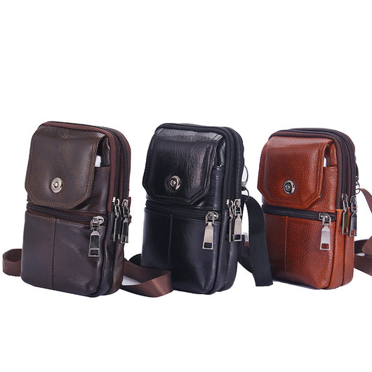 Bolsa de Cintura de Cuero Multifuncional para Hombre - Estilo Outdoor - Image 35