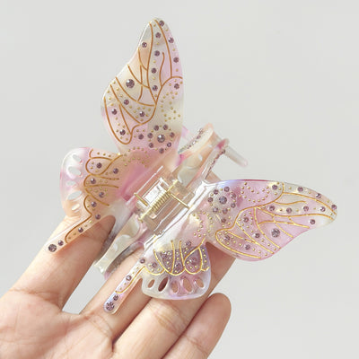 Prendedor de Cabello Mariposa Cristal Luxury Oversized - Image 13