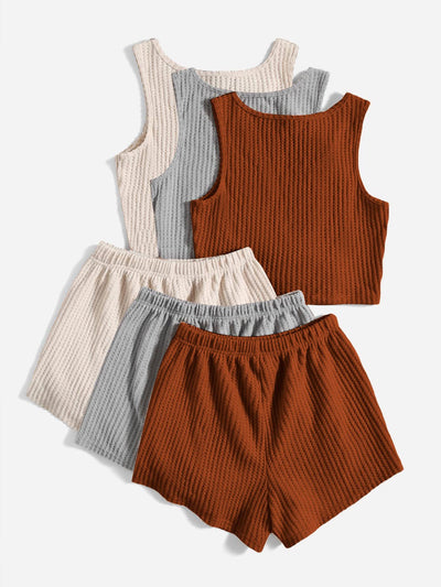 Conjunto de Verano Casual: Shorts y Chaleco de Dos Piezas - Image 17
