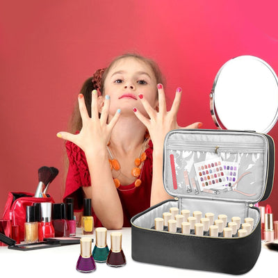 Bolsa Organizadora de Manicura de Doble Compartimento - Image 20