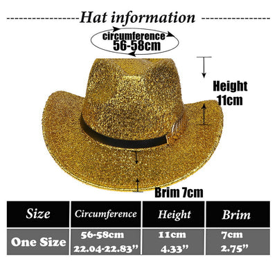 Sombrero Vaquero Fluorescente de Ala Ancha para Fiestas y Baile - Image 15