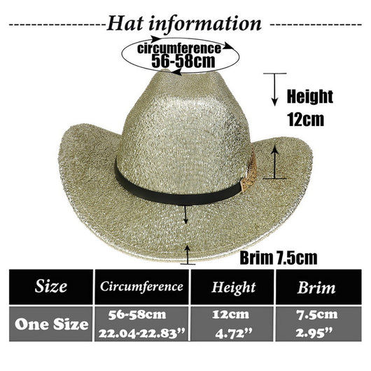Sombrero Vaquero Fluorescente de Ala Ancha para Fiestas y Baile - Image 16