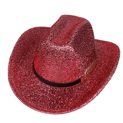 Sombrero Vaquero Fluorescente de Ala Ancha para Fiestas y Baile - Image 37