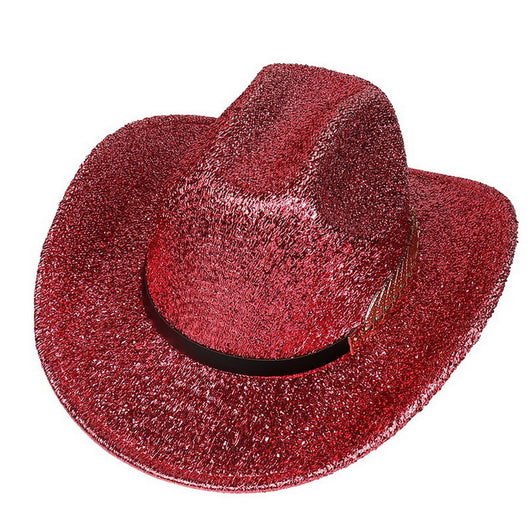 Sombrero Vaquero Fluorescente de Ala Ancha para Fiestas y Baile - Image 37