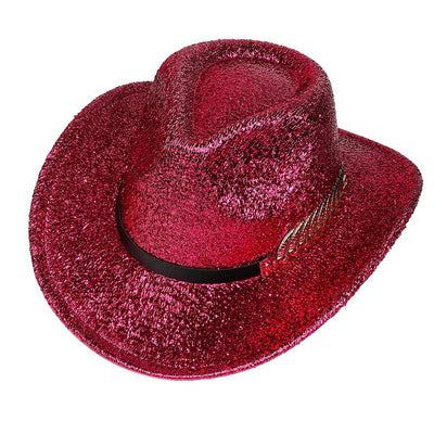 Sombrero Vaquero Fluorescente de Ala Ancha para Fiestas y Baile - Image 44