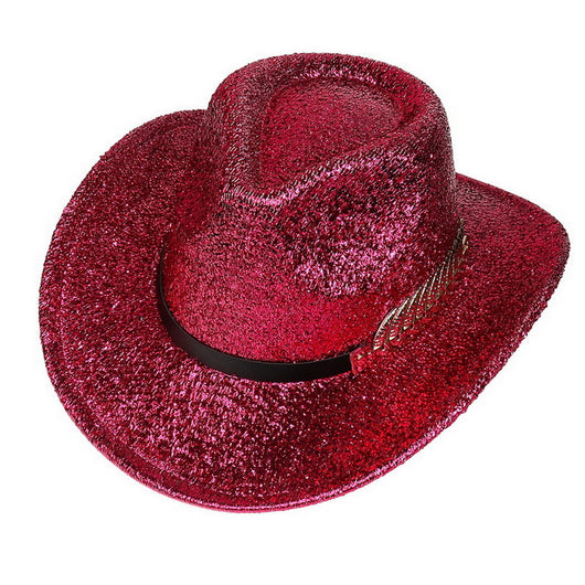 Sombrero Vaquero Fluorescente de Ala Ancha para Fiestas y Baile - Image 44