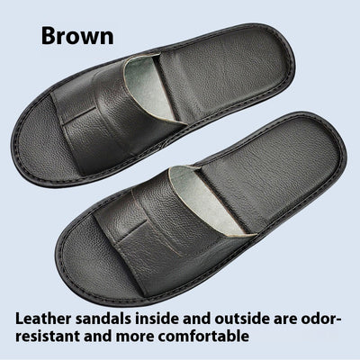 Sandalias de Cuero Premium con Suela Antideslizante para Casa - Image 33