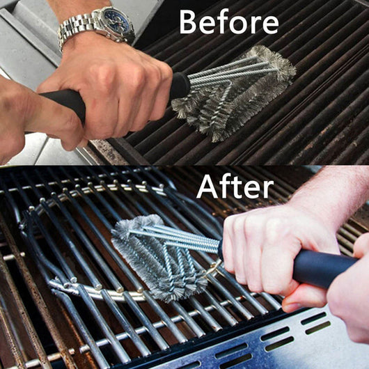 Cepillo de Limpieza para Parrilla BBQ de 3 Cabezales - 18 Pulgadas - Image 18