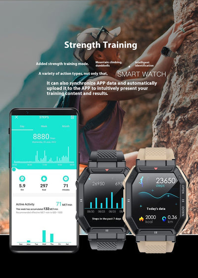 Reloj Inteligente K55 con Llamadas Bluetooth, Monitor Cardíaco y Presión Arterial - Image 23