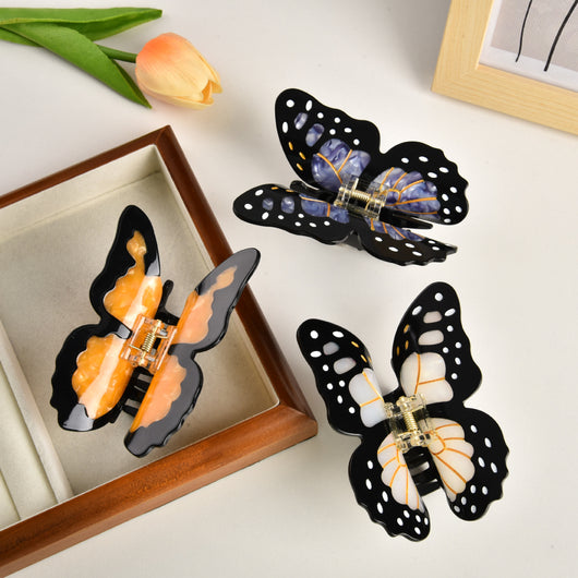 Pinza Mariposa Grande de Acetato para Moño y Recogidos - Image 30