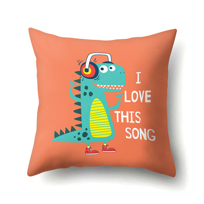 Funda de Almohada Dinosaurio Estampado Simple Poliéster - Image 33