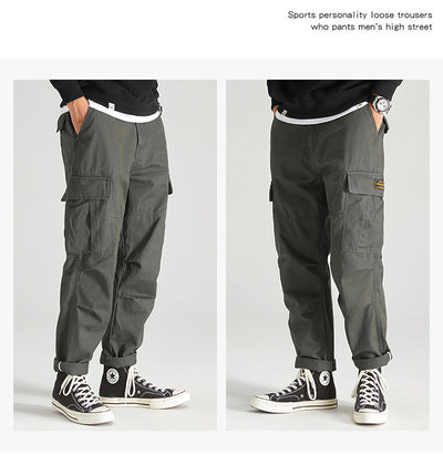 Overol Holgado Casual para Hombre con Bolsillos Amplios - Image 40