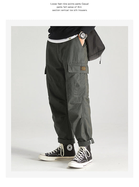 Overol Holgado Casual para Hombre con Bolsillos Amplios - Image 41