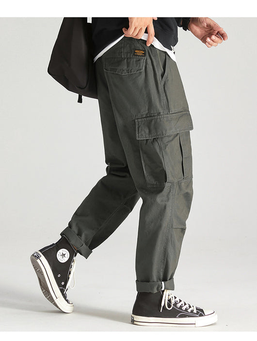 Overol Holgado Casual para Hombre con Bolsillos Amplios - Image 43