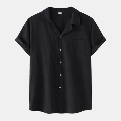 Camisa de Verano en Algodón y Lino para Hombre - Image 11