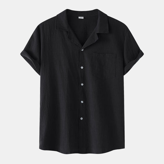 Camisa de Verano en Algodón y Lino para Hombre - Image 11
