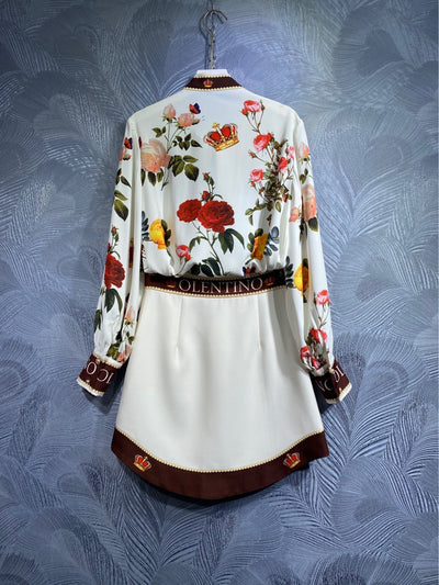 Vestido Camisero Estampado de Manga Larga - Conjunto Versátil - Image 15