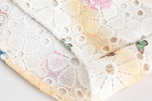 Blusa Calada de Crochet Suelta Manga Corta - Image 16